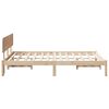 vidaXL Estructura de cama Natural 140 x 190 cm Madera de pino macizo