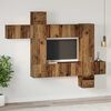 vidaXL Conjunto de mueble de TV 10 pcs Madera envejecida