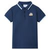 vidaXL Polo infantil azul oscuro 116