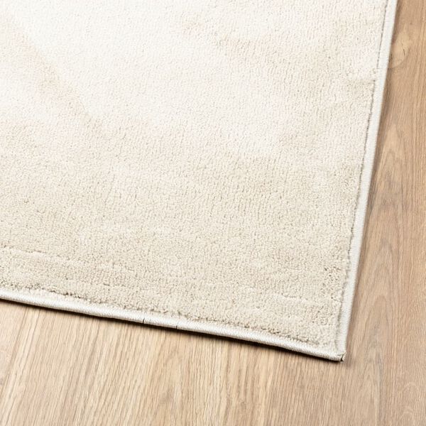 vidaXL Alfombra de pelo corto OVIEDO beige 200x200 cm