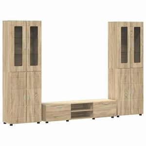vidaXL Conjunto de mueble de TV FLORIN 3 pcs Roble Sonoma