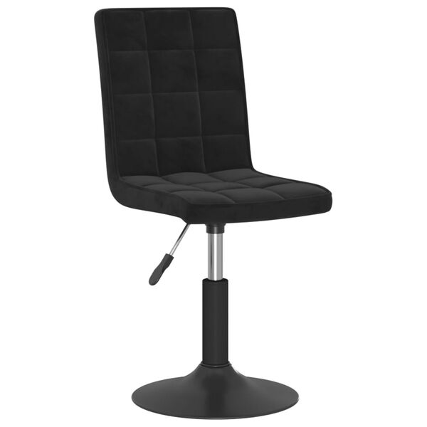 vidaXL Sillas de comedor giratorias 6 unidades terciopelo negro