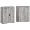 vidaXL Armarios de pared 2 uds madera de ingenier&iacute;a gris Sonoma