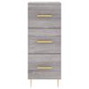 vidaXL Aparador alto madera contrachapada gris Sonoma 34,5x34x180 cm