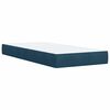 vidaXL Cama box spring con colch&oacute;n terciopelo azul 90x190 cm