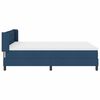 vidaXL Cama tipo Box Spring con colch&oacute;n Azul 200 x 140 cm tela