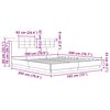 vidaXL Estructura de cama con cabecero Roble Negro 180 x 200 cm