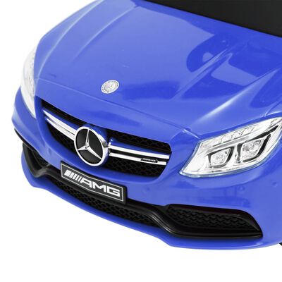 vidaXL Coche de empuje para niños Mercedes Benz C63 azul