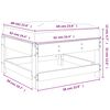 vidaXL Taburete de jardín con cojín madera de pino impregnada