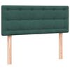 vidaXL Cama box spring con colch&oacute;n terciopelo verde oscuro 120x220 cm