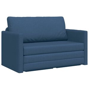 vidaXL Sof&aacute; cama Azul 124 x 71 x 78 cm tela