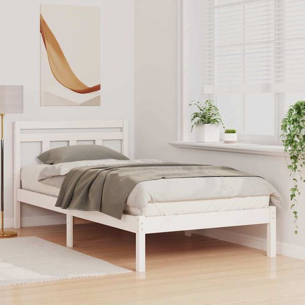 vidaXL Estructura de cama 90 x 190 cm Madera de pino macizo