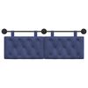 vidaXL Cabecera Colgante Azul Polic&iacute;a 130 x 55 x 7 cm Terciopelo