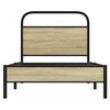 vidaXL Estructura de cama sin colch&oacute;n 80x200 cm madera roble Sonoma