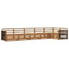 vidaXL Conjunto de sof&aacute;s de exterior 6 uds. Natural