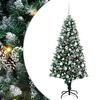 vidaXL &Aacute;rbol de Navidad artificial Verde 180 cm PVC y Acero y Pl&aacute;stico