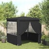 vidaXL Carpa profesional fiestas con paredes gris 90 g/m² 2,5x2,5 m