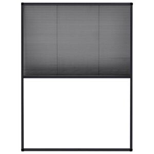vidaXL Mosquitera plisada de ventanas aluminio gris antracita 60x80cm
