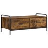 vidaXL Mesa de centro Roble Ahumado 99,5 x 49 x 41 cm