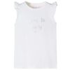 vidaXL Camiseta infantil de manga volante color lila 128