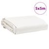 vidaXL Lona blanca 5x5 m 650 g/m²