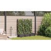 vidaXL Macetero de Jard&iacute;n 3 pcs Negro Acero
