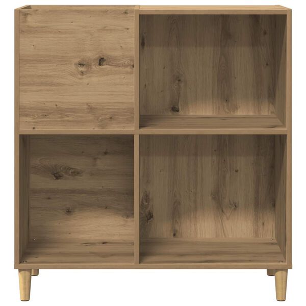 vidaXL Mueble para discos madera ingenier&iacute;a roble artisan 84,5x38x89cm