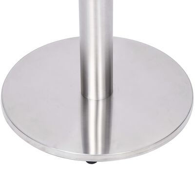 vidaXL Pata de mesa de bistró acero inoxidable plateado Ø45x107 cm