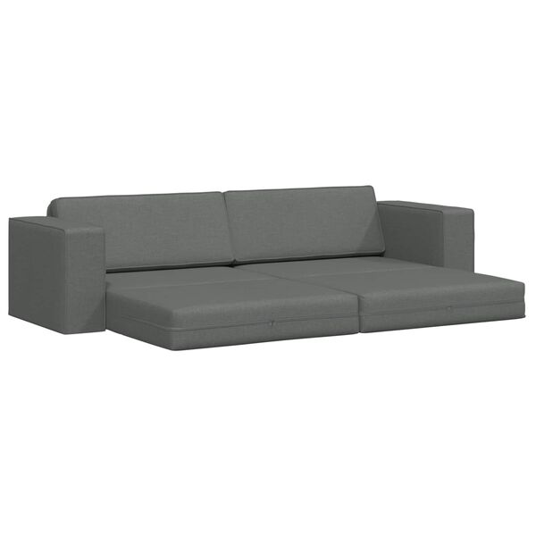 vidaXL Sof&aacute; cama 200cm Gris oscuro tela