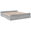 vidaXL Cama con cajones madera ingenier&iacute;a gris Sonoma 180x200 cm