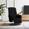 vidaXL Sill&oacute;n reclinable con reposapi&eacute;s terciopelo negro