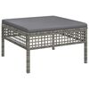 vidaXL Set de muebles de jardín 6 pzas y cojines ratán sintético gris