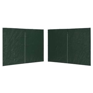 vidaXL Paredes de carpa para fiestas con cremallera 2 uds PE verde