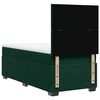 vidaXL Cama box spring con colch&oacute;n terciopelo verde oscuro 90x190 cm