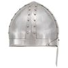 vidaXL R&eacute;plica de casco de caballero medieval antiguo LARP acero plata