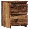 vidaXL Mesita de noche madera de ingenier&iacute;a envejecida 30x30x40 cm