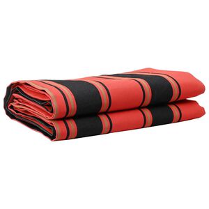 vidaXL Tela de Repuesto para Toldos Naranja y Negro 1000 x 160 cm