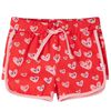 Pantal&oacute;n corto infantil con cord&oacute;n rojo 140