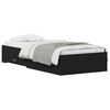 vidaXL Estructura de cama con caj&oacute;n Roble Negro 100 x 200 cm