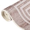 vidaXL Alfombra lavable antideslizante beige 80x300 cm