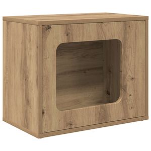 vidaXL Casa para Gatos Roble artisan 51 x 30 x 42,5 cm