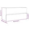 vidaXL Armario lavabo madera contrachapada roble Sonoma 90x38,5x45 cm