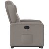 vidaXL Sill&oacute;n reclinable elevable tela gris taupe