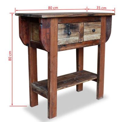 Mesas de madera tipo consola o auxiliar para hostelería.