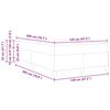vidaXL Cama tipo Box Spring Negro 120 x 200 cm tela