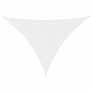 vidaXL Toldo de vela triangular tela Oxford blanco 3x4x5 m