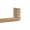 vidaXL Estante de pared 3 uds madera de ingeniería roble artesanal
