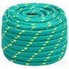 vidaXL Cuerda de barco polipropileno verde 20 mm 50 m