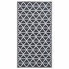 vidaXL Alfombra de exterior ARAKIL negra 190x290 cm PP