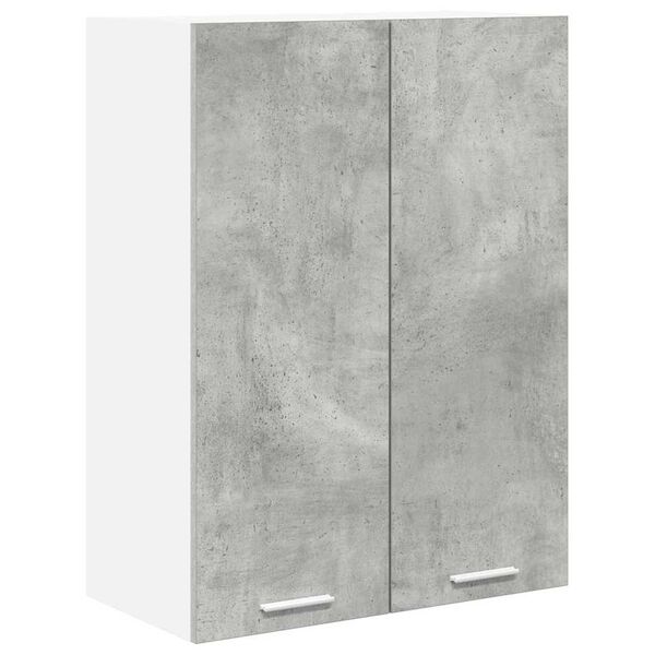 vidaXL Mueble colgante con puerta Gris Concreto 60 x 31 x 80 cm